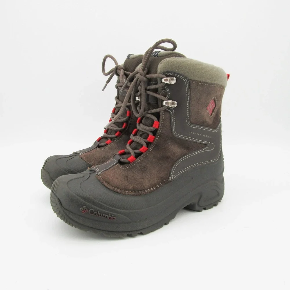 Columbia Kids Winter Snow Boots Omni Heat Waterproof Insulated Size 4 Youth